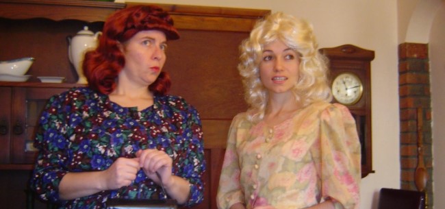 blonde wig