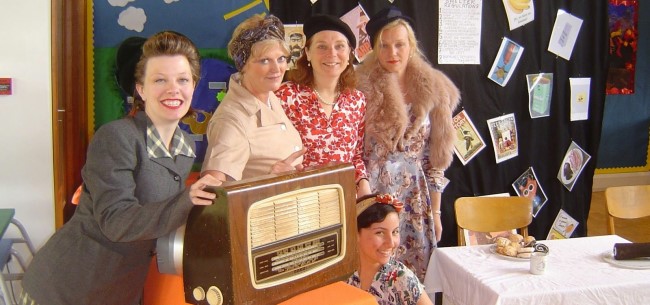 listening to radio